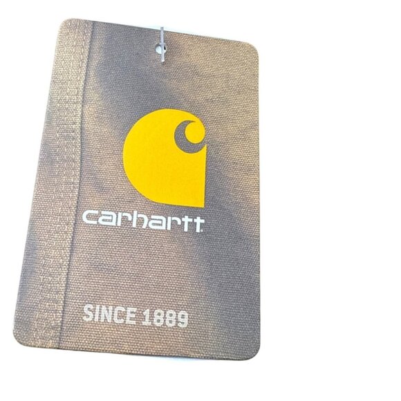 Carhartt Black Knit Cuffed Beanie Hat With Embroidered Logos - New - Picture 6 of 10